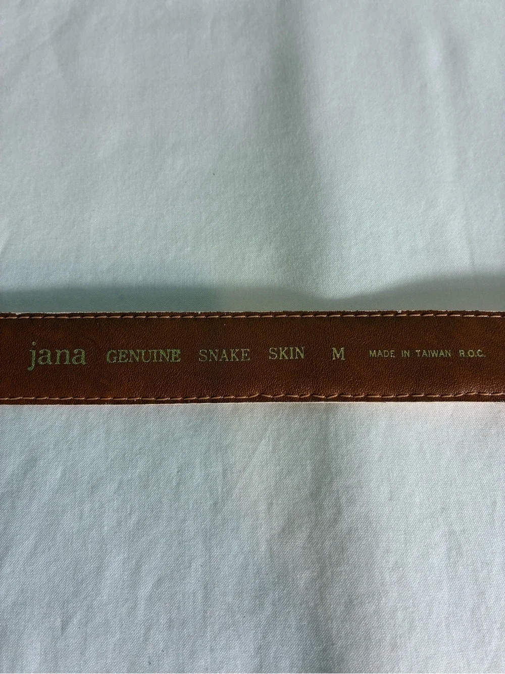 Jana Women's Belt Sz M Genuine Snake Skin